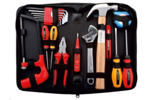 Tool kits, tool bags, how to use tools safely