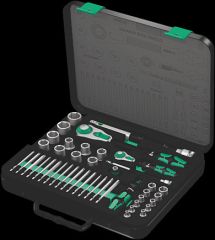 Wera - 8100 SA/SC 2 Zyklop Speed Ratchet Set, 1/4" drive and 1/2" drive, metric, 43 pieces - 05160785001