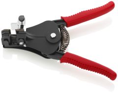 Knipex 12 11 180 Insulation Stripper with adapted blades with plastic grips black lacquered 180 mm