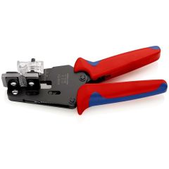 KNIPEX 12 12 14 Precision Insulation Stripper with adapted blades with multi-component grips burnished 195 mm