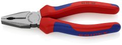 Knipex 03 02 160 Combination Pliers with multi-component grips black atramentized 160 mm