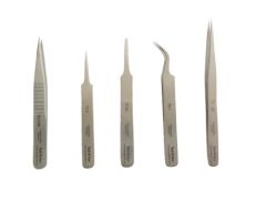 Toolstar - Set of 5 Assorted Tweezers - TS-5Pcs