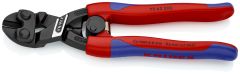Knipex 72 62 200 High Leverage Flush Cutter for soft metal and plastic with slim multi-component grips black atramentized 200 mm