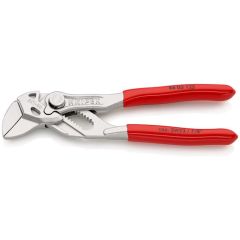KNIPEX 86 03 125 Mini pliers wrench Pliers and a wrench in a single tool plastic coated chrome plated 125 mm