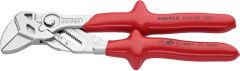 KNIPEX - Adjustable Wrench with dipped insulation chrome plated 250 mm - 86 07 250