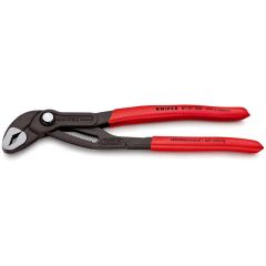 KNIPEX 87 01 250 Cobra® Hightech Water Pump Pliers with non-slip plastic coating grey atramentized 250 mm