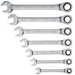 Stanley - 7Pcs Ratcheting Combination Wrench SAE Set - 94-542