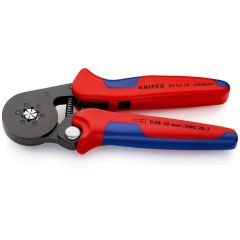 KNIPEX 97 53 14 Self-Adjusting Crimping Pliers for wire ferrules with lateral access with multi-component grips burnished 180 mm