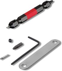 Anex - Licked Screw Removal Bit (red) + 1 Screw Compatible 65mm - ANH-165