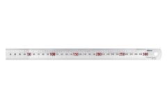 Kristeel - Steel Rule with Chrome Finish and Red Marking 300 mm Accuracy - EEC-I - 101 C