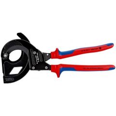 KNIPEX 95 32 315 A Cable Cutter (ratchet action) for steel wire armoured cables (SWA cable) with multi-component grips black lacquered 315 mm