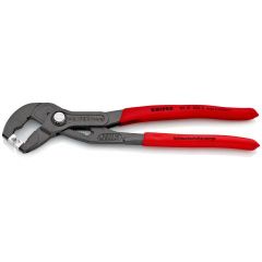 Knipex 85 51 250 C Hose Clamp Pliers for Click clamps with non-slip plastic coating grey atramentized 250 mm