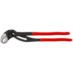 Knipex 87 01 400 Cobra® XL Pipe Wrench and Water Pump Pliers plastic coated grey atramentized 400 mm