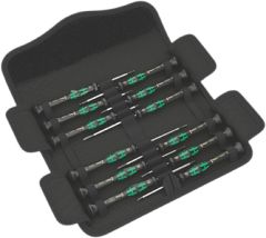 Wera - Kraftform Micro 12 Universal 1 Screwdriver Set for Electronic Applications, 12 pieces 05073675001