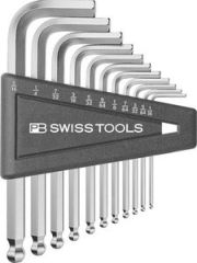 PBSwiss -  Ball point hex key L-wrench set, inches PB 212Z.H-12