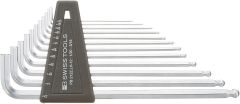 PBSwiss -  Ball point hex key L-wrench set, inches PB 212Z.LH-12
