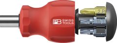 PBSwiss - Insider Stubby – Pocket Tool with integrated bit magazine and 6 Precision Bits C6 - PB 8453 V01