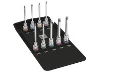 Wera - 8767 C TORX® HF 3 Zyklop bit socket set with 1/2" drive, with holding function, 9 pieces - 05004212001